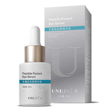 UNILIPO Peptide Eye Serum Moisturizes and Improves Puffiness. Caffeine Eye Serum Looks Like the Skin Around the Eyes is Shiny and Increases Skin Elasticity, 0.5oz / 15ml