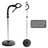 Hair Dryer Holder, Adjustable Stainless Steel Hands Free Hair Dryer Stand with Removable Sucking Cup Stand for Home Hair Salon Use