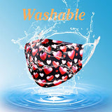 Valentine's Day Mask Adjustable Designer Reusable Washable Breathable Cotton