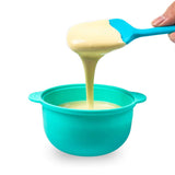 Wax Pot Set for Wax Warmer, Reusable & Non-stick Silicone Waxing Spatulas and pot for Hard Wax Heater, Easy to clean Wax Boiler Set of 2