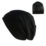 DABERVICH Satin Silk Lined Sleep Cap for Frizzy Hair Women