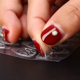 50 sheets/lot Double-side Glue Nail Sticker Adhesive Transparent Flexible Fake Nail Tips Adhesive Tabs Nail Glue (50pcs)