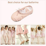 STELLE Girls Ballet Dance Shoes Slippers for Kids Toddler (Ballet Pink New, 5MT)