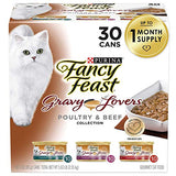 Purina Fancy Feast Gravy Wet Cat Food Variety Pack, Gravy Lovers Poultry & Beef Feast