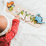 Personalized Wood Name Puzzle With Pegs & Custom Design - Toddler