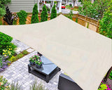 AsterOutdoor Sun Shade Sail Rectangle 6' x 10' UV Block Canopy for Patio Backyard