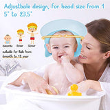 Baby Shower Cap Visor with Ear Protection for Bathing Washing Hair, Maydolly Soft Hat