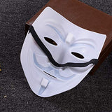 Miuion Guy Fawkes Mask -V for Vendetta， Anonymous Hacker Cosplay Party Mask