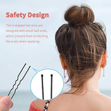 U Shaped Hair Pins, IKOCO 80pcs of Bun Hair Pins for Women Girls with Storage Box