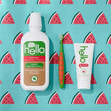 Hello Oral Care Kids Fluoride Free and SLS Free Toothpaste, Natural Watermelon