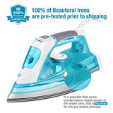 BEAUTURAL 1800 Watt Steam Iron for Clothes with Precision Thermostat Dial