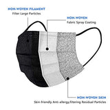 Face Masks for Protection 3-ply Colorful Disposable Safety Mask (Black)