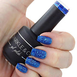 Sparkle & Co. Soak Off Gel Color 083 Blue Glitzy Sparkle