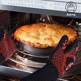 Homemaxs BBQ Gloves,Oven Gloves1472℉ Extreme Heat Resistant, Food Grade Kitchen