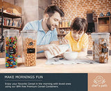 Cereal Container Storage Set - Airtight Food Storage Containers, Kitchen & Pantry