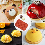 2 Pack 6 Holes Silicone Mold For Chocolate, Cake, Jelly, Pudding, Handmade Soap