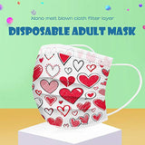 2021 Happy New Year Disposable Face Mask for Adults,3-ply Non-Woven Fabric