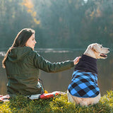 Kuoser Dog Winter Coat, Reflective Cold Weather Dog Jacket, Reversible British Style