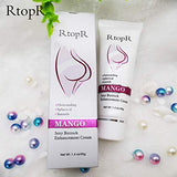 RtopR Mango Butt Cream - Buttocks Bigger for Women, Shape Bubble Hip, Lift Bum - Smooth Sleek Ass, Firm Skin, Milky White, (1.4 OZ)
