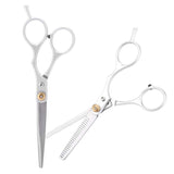 Hair Cutting Scissor, 6.1in Professional Hair Cutting Thining Scissors Set Salon Barber Hairdressing Shear for Female Hairdresser or Home DIY Use (#03)