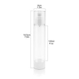 TrendBox 120ml / 4oz Airless Vaccum Pump Travel Bottles for Lotions, Cream - 6 Pack