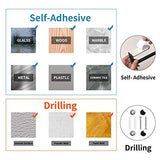 OBODING Paper Towel Holder, Self Adhesive Kitchen Towel Rack, Under Cabinet Paper