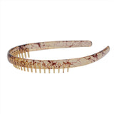 3 Pcs Resin Teeth Comb Headband Plastic Hard Hairband Fashion Durable Women Headdress Hair Accessories