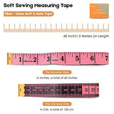 2 Pack Tape Measure Measuring Tape for Body Fabric Sewing Tailor Cloth Knitting Home