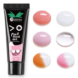 Mobray Poly Nail Gel Kit, Enhancement Builder Temperature Color Changing Extension gel set 615ml with Nail Art Tool Easy DIY at Home All-in-One Starter Professional Kit (Kit 1)