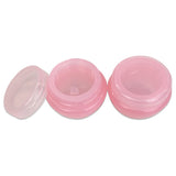 Beauticom 36 Pieces 10G/10ML Pink Frosted Container Jars with Inner Liner for Mkaeup, Creams, Cosmetic Beauty Product Samples - BPA Free