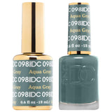 DND DC 098 - AQUA GRAY Gel & Matching Polish Set - DND DC Gel & Lacquer