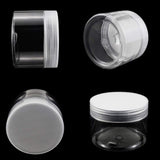 Pralb 18Pack 4oz(120ml) Clear Storage Favor Jars Clear Empty Wide-Mouth Plastic containers with Clear lids Travel Containers Jars Pots for Toiletry Makeup Cream Liquid DIY Slime Making