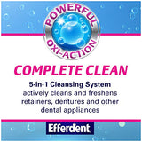 Efferdent Denture Cleanser Tablets, Complete Clean, Tablets, Multicolor, 252 Count