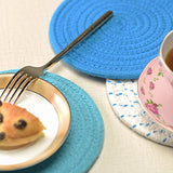 Kitchen Pot Holders Set Trivets Set 100% Pure Cotton Thread Weave Hot Pot Holders Set