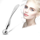 2 Packs Metal Eye Cream Applicator Eye Massage Stick Wrinkle Wand Massager Tool for Girls Women Facial Massage (Silver)