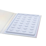 Eyelash Book, 16 Pairs False Eyelashes Storage Container Glitter Paper Makeup Display Box Holder, Eyelash Sample Protective Case