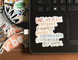 Fruit of the Spirit Christian sticker for a hydro flask, laptop, water bottle | Waterproof