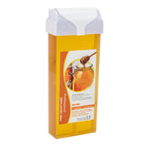 Wax Heater Roller Depilatory Roll on Wax Warmer Cartridge Strips Portable Hair Removal Waxing Machine Kit for Men and Women (Honey)