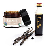 Organic Lip Scrub - Vanilla Sugar Scrub, Lip Scrubs Exfoliator & Moisturizer, Lip Care