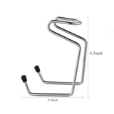 CCbeauty Men Black 3Pcs Shaving Set, 3.2" Black Stainless Steel Shaving Bowl Hair Shave Brush Stand Holder Soap Mug