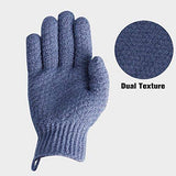 EvridWear Exfoliating Dual Texture Bath Gloves for Shower, Spa, Massage