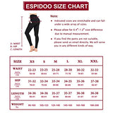 ESPIDOO Yoga Pants for Women, High Waisted Tummy Control Workout Leggings