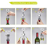 Wine Opener, Zinc Alloy Premium Wing Corkscrew Wine Bottle Opener