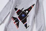 Pajamas For Boys Children Airplane Rocket Clothes Kids Pants Set 4 Pieces Sleepwea