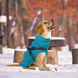 Dog Winter Coat with Harness, Windproof Reflective Easy Control Dog Jacket