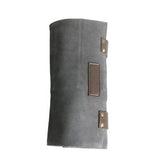 Purple Dragon Leather Roll Up Scissors Holder Pouch Cases Tool Bags for Salon Barber Hair Stylist (Grey)