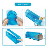 Wanqueen 4 Pack Mouse Traps of No See Kill, Reusable Mice Trap & Rat Catcher