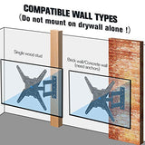 Mounting Dream Full Motion TV Wall Mount for Most 26-55 Inch TVs, Wall Mount for TV