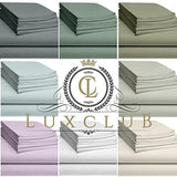 LuxClub 4 PC Sheet Set Bamboo Sheets Deep Pockets 18" Eco Friendly Wrinkle Free