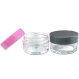 Beauticom 48 Pieces 20 Gram 20ml Empty Jars Small Plastic Round Clear containers fit Lip Balm, Cosmetic, Lotion, Pot, Food, BPA Free.
